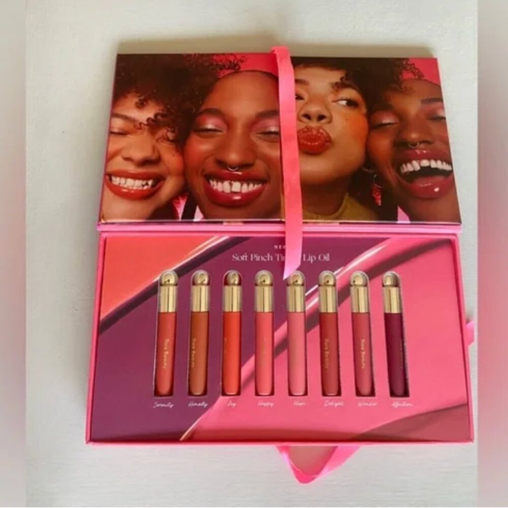NWT Rare Beauty by Selena Gomez Alive with Color Lip Oils Collector's Box